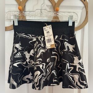 NWT Adidas Women's Black and White Tennis Glam Skirt